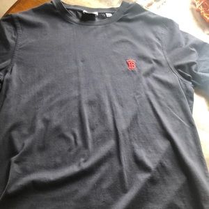 Burberry Mens Navy Blue Tee